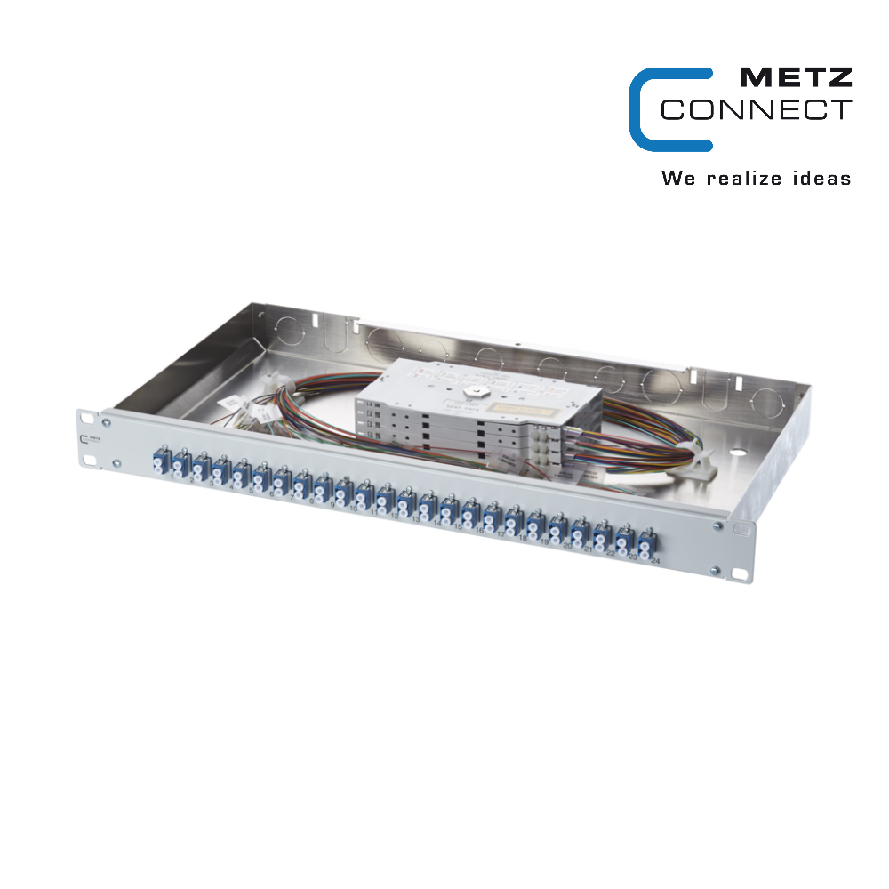 پچ پنل فیبر نوری - 24xLC Duplex OM3