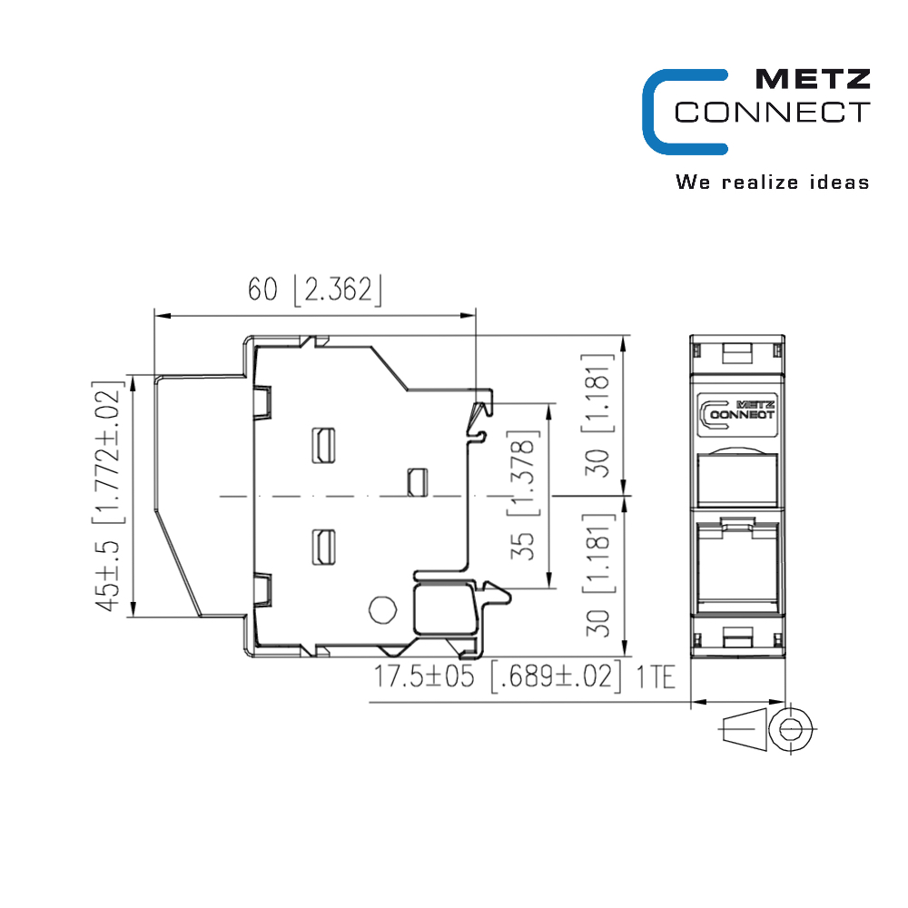 کیستون و هوزینگ شبکه صنعتی DIN rail