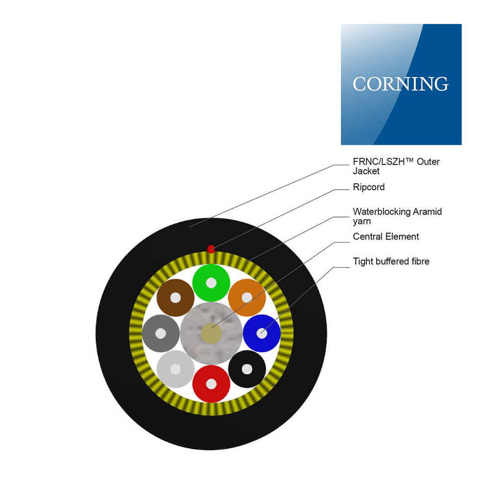 کابل فیبر نوری 8 کر سینگل مد کرنینگ CORNING